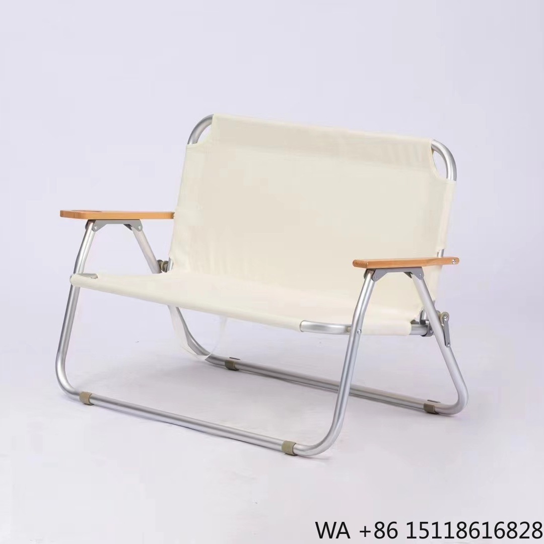 Outdoor Furniture Bench - Kursi Pantai Lipat 2 Orang, Tahan