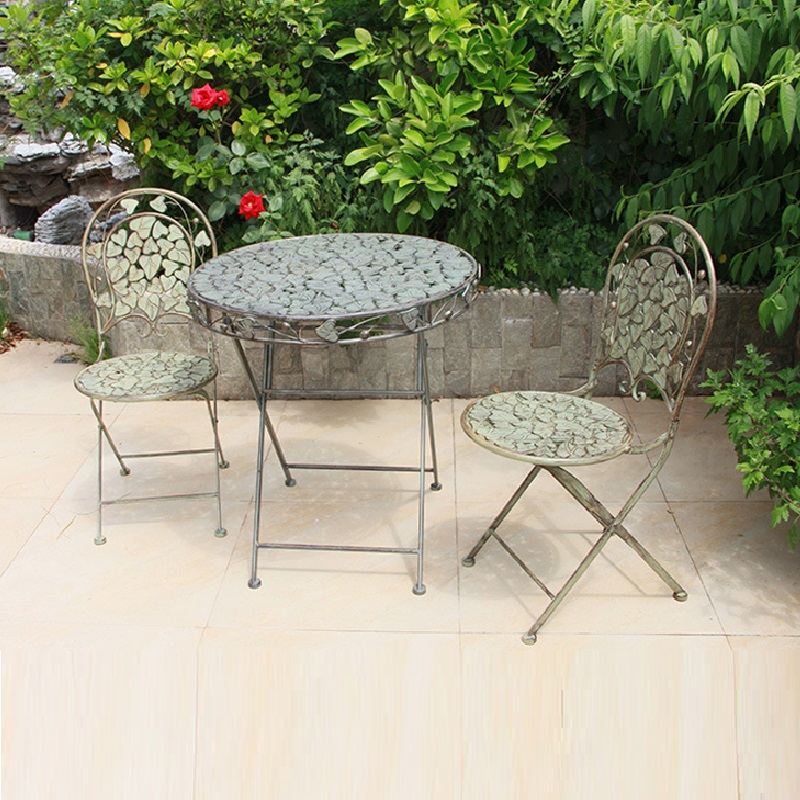 Meja dan Kursi Besi Retro Hala - Outdoor Furniture Europe ulasan dan harga