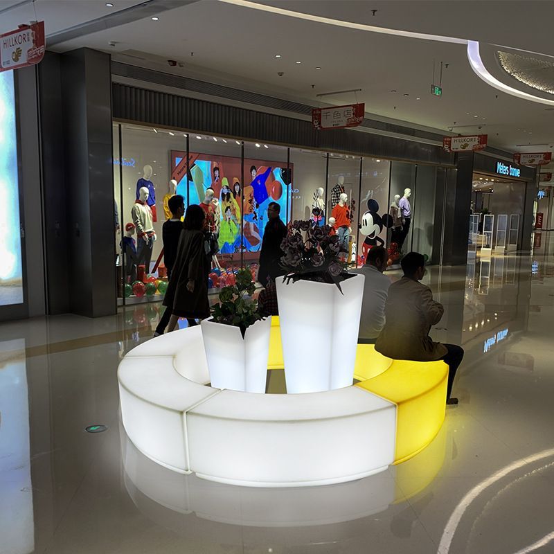 Kursi Bar Lengkung dengan Lamp - Outdoor Furniture Bench ulasan dan harga