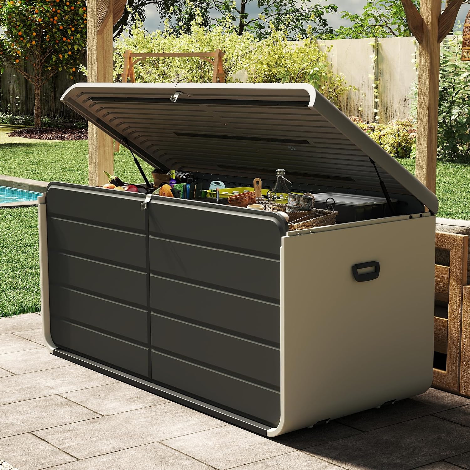 Kotak Penyimpanan Dalam & Luar - Outdoor Furniture Bench ulasan dan harga