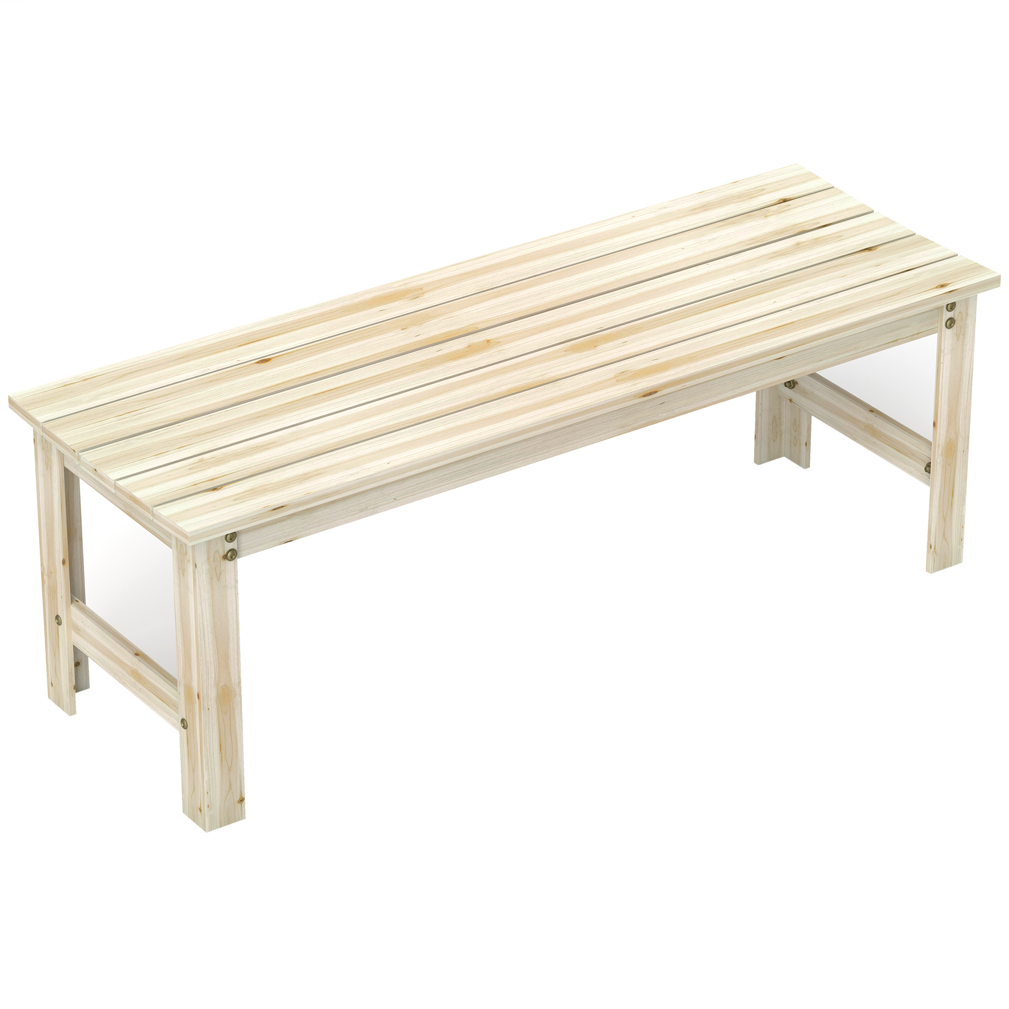 Bangku Taman Kayu 2 Dudukan, B - Outdoor Furniture Bench ulasan dan harga