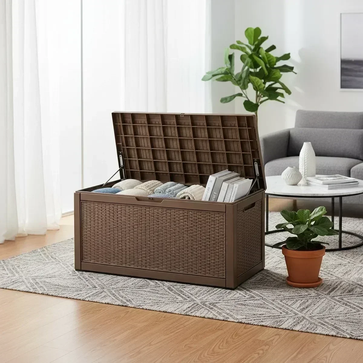 Bangku Penyimpanan Luar Ruanga - Outdoor Furniture Bench ulasan dan harga